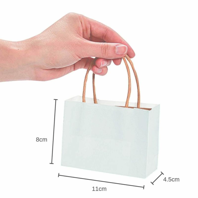 Gift Bags | White Small Paper Gift Bags (Pack Of 12) Gift Bags Gift Bags