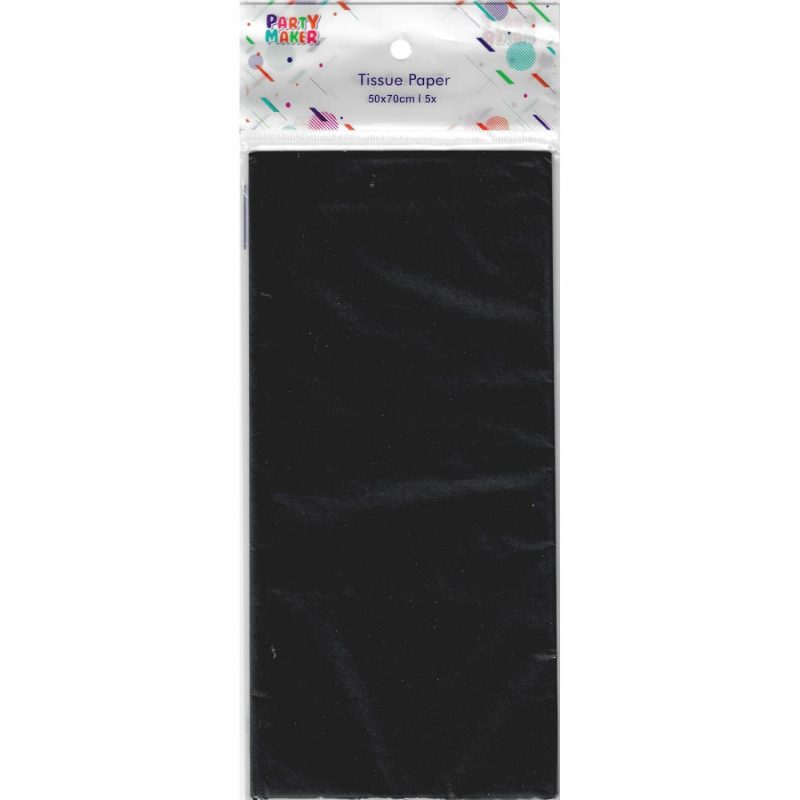 Gift Wrapping | Black Tissue Paper (5 Sheets) Gift Wrapping Gift Wrapping