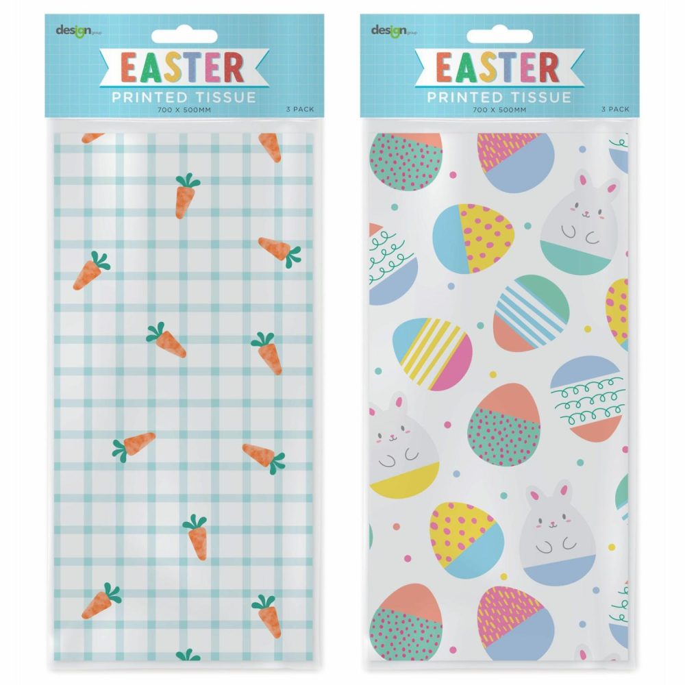 Gift Wrapping | Easter Printed Tissue Paper (Pack Of 3) Gifts Gift Wrapping