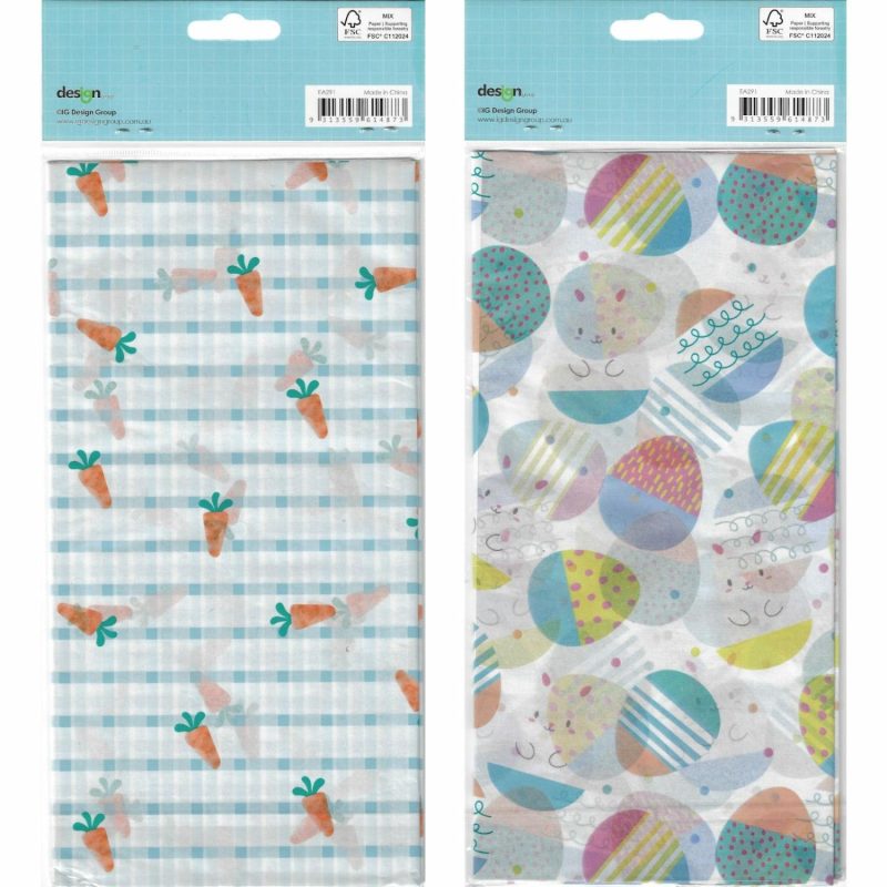 Gift Wrapping | Easter Printed Tissue Paper (Pack Of 3) Gifts Gift Wrapping