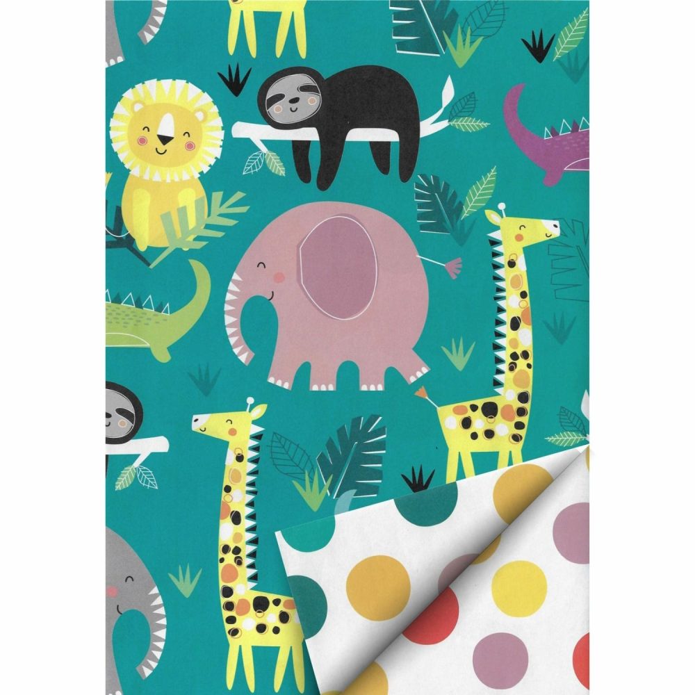 Gift Wrapping | Jungle Buddies Wrapping Paper (1 Sheet) Gift Wrapping Gift Wrapping