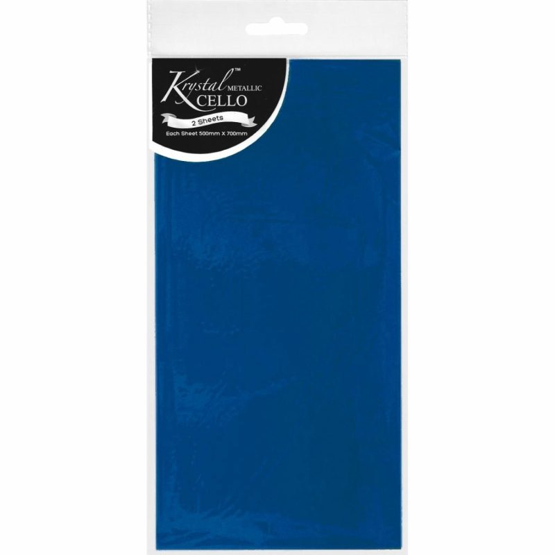 Gift Wrapping | Krystal Blue Cellophane (2 Sheets) Gift Wrapping Gift Wrapping