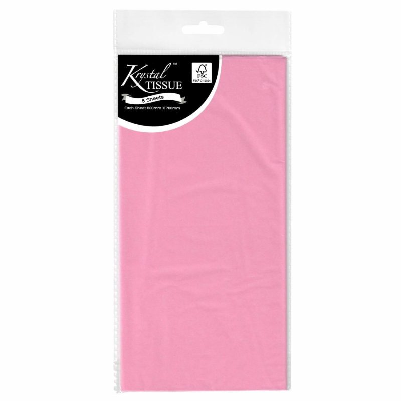 Gift Wrapping | Krystal Light Pink Tissue Paper (5 Sheets) Gift Wrapping Gift Wrapping