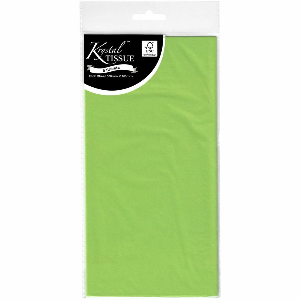 Gift Wrapping | Krystal Lime Green Tissue Paper (5 Sheets) Gift Wrapping Gift Wrapping