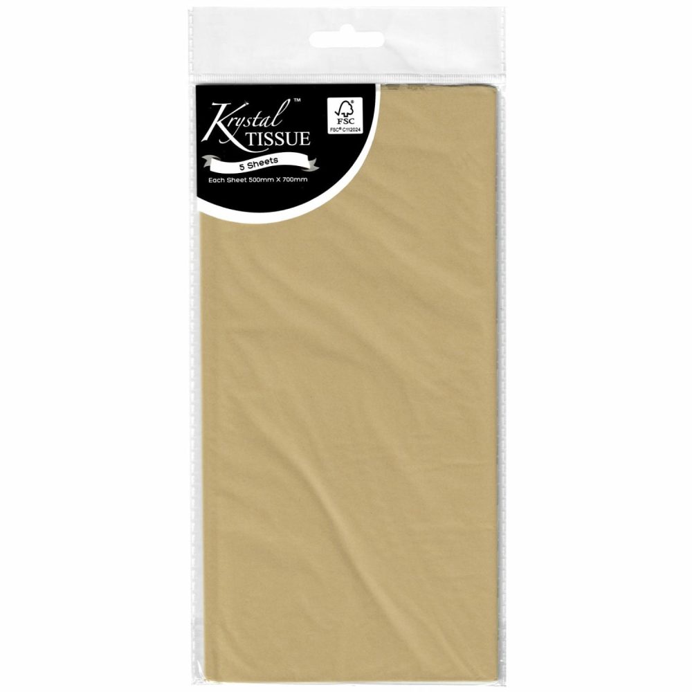 Gift Wrapping | Krystal Natural Tissue Paper (5 Sheets) Gift Wrapping Gift Wrapping