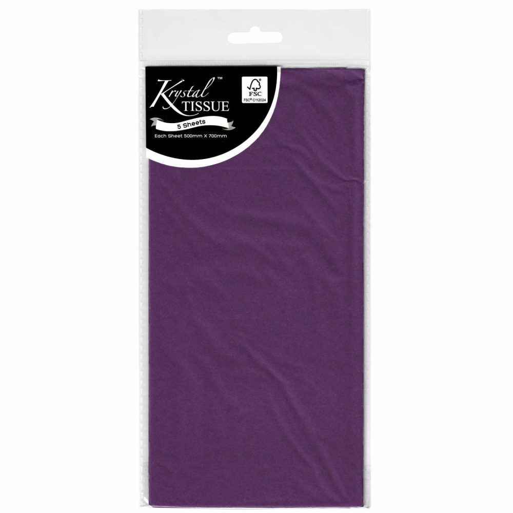 Gift Wrapping | Krystal Purple Tissue Paper (5 Sheets) Gift Wrapping Gift Wrapping