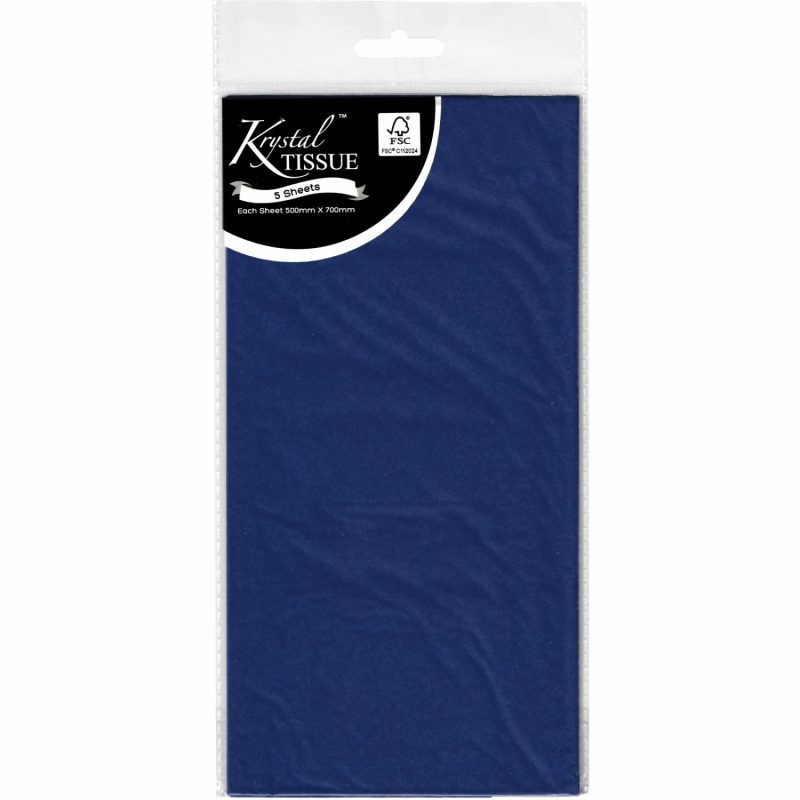 Gift Wrapping | Krystal Royal Blue Tissue Paper (5 Sheets) Gift Wrapping Gift Wrapping