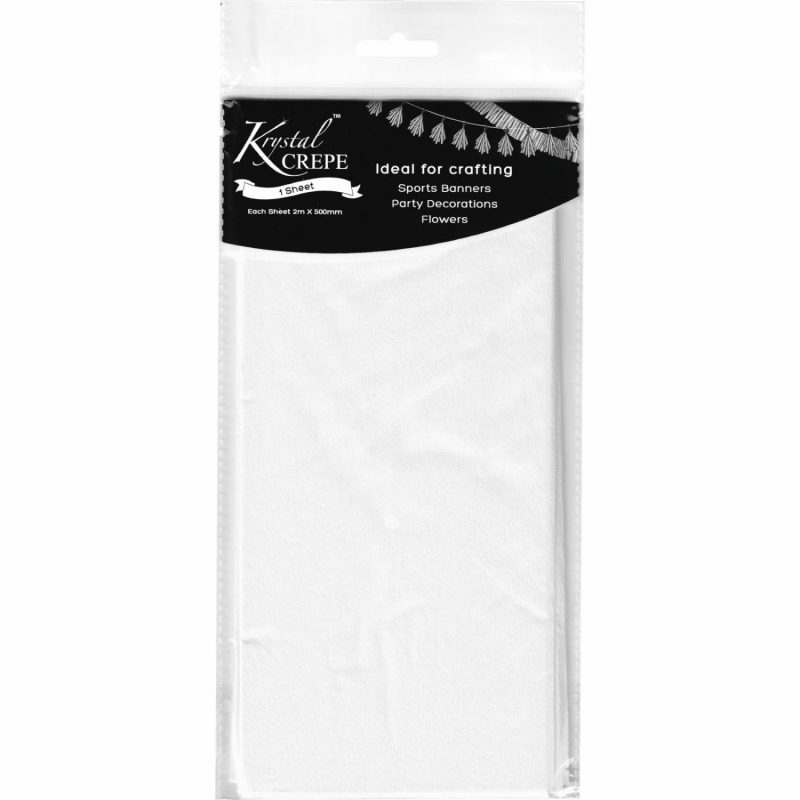 Gift Wrapping | Krystal White Crepe Paper (1 Sheet) Gift Wrapping Gift Wrapping