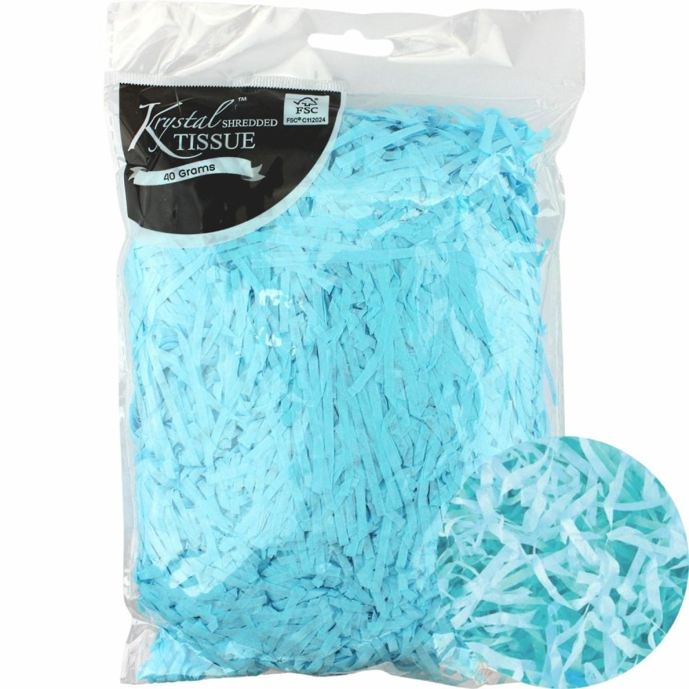 Gift Wrapping | Light Blue Shredded Tissue Paper (40G Bag) Gift Wrapping Gift Wrapping