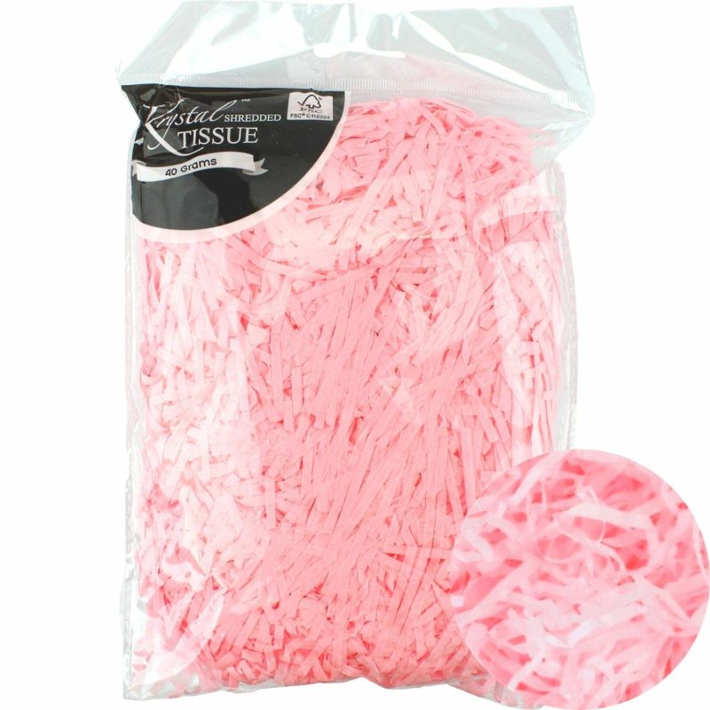 Gift Wrapping | Light Pink Shredded Tissue Paper (40G Bag) Gift Wrapping Gift Wrapping