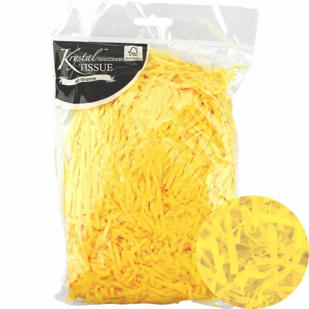 Gift Wrapping | Yellow Shredded Tissue Paper (40G Bag) Gift Wrapping Gift Wrapping