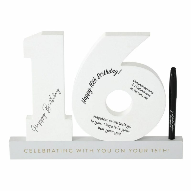 Keepsakes & Gifts | 16Th Birthday Signature Number Gifts Keepsakes & Gifts