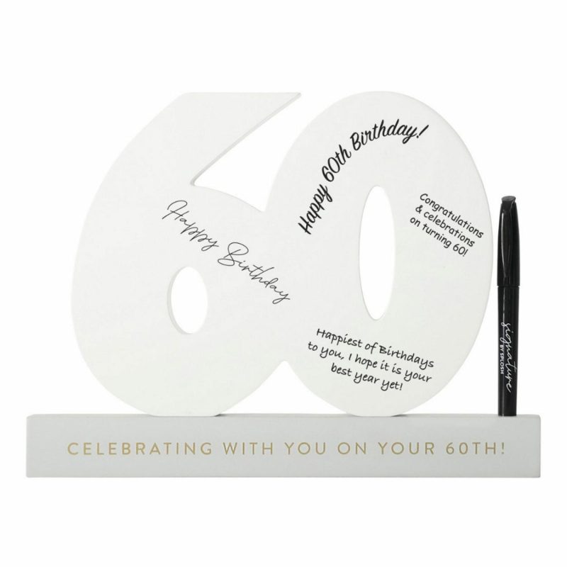 Keepsakes & Gifts | 60Th Birthday Signature Number Gifts Keepsakes & Gifts