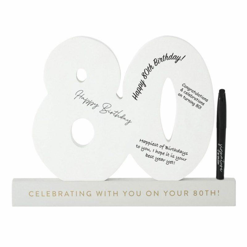 Keepsakes & Gifts | 80Th Birthday Signature Number Gifts Keepsakes & Gifts