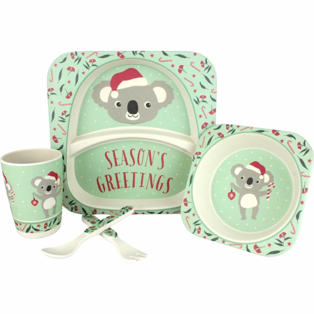 Keepsakes & Gifts | Frankie & Me Festive Koala Bamboo Fibre Kids Tableware Set (5 Pieces) Gifts Keepsakes & Gifts