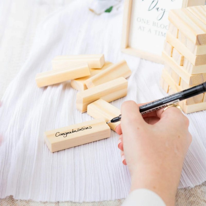 Keepsakes & Gifts | Splosh Wooden Wedding Signature Jenga Gifts Keepsakes & Gifts