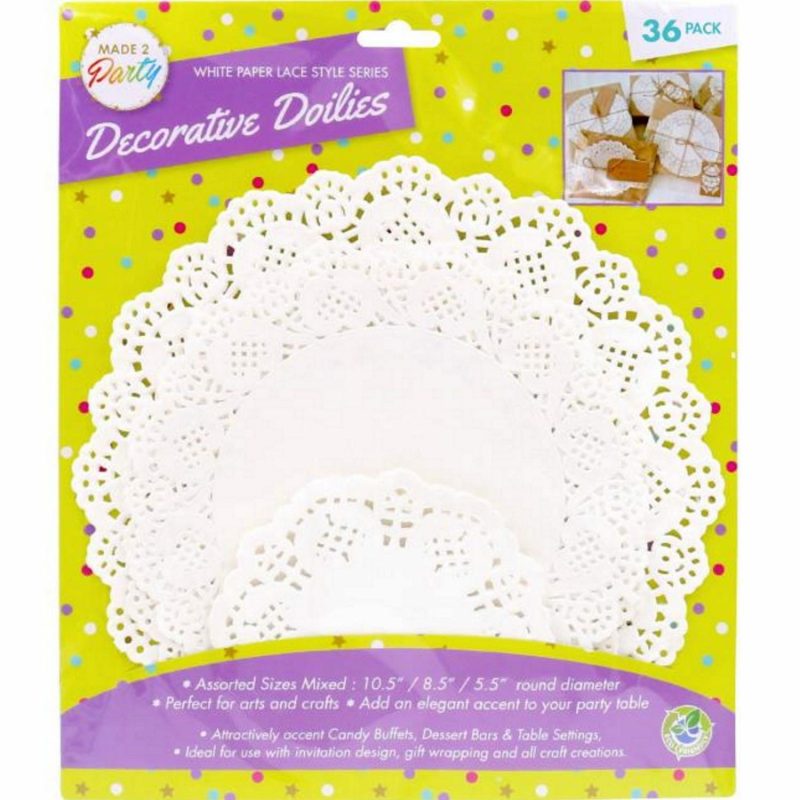 Kitchen Accessories | Assorted Paper Doilies (Pack Of 36) Catering & Kitchen Kitchen Accessories