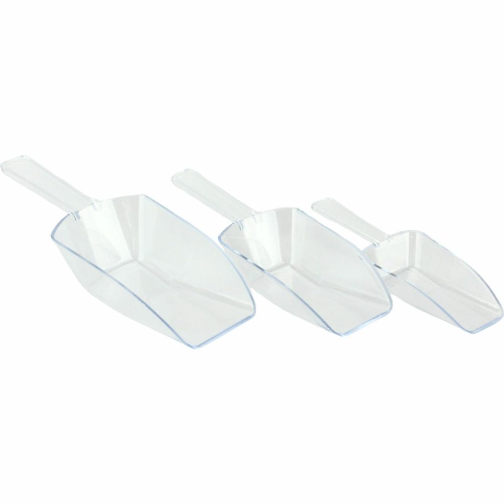 Kitchen Accessories | Clear Plastic Kitchen Scoops (Pack Of 3) Catering & Kitchen Cutlery & Utensils