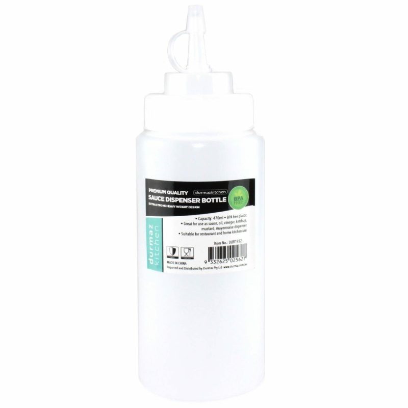 Kitchen Accessories | Clear Plastic Sauce Bottle 470Ml Catering & Kitchen Kitchen Accessories