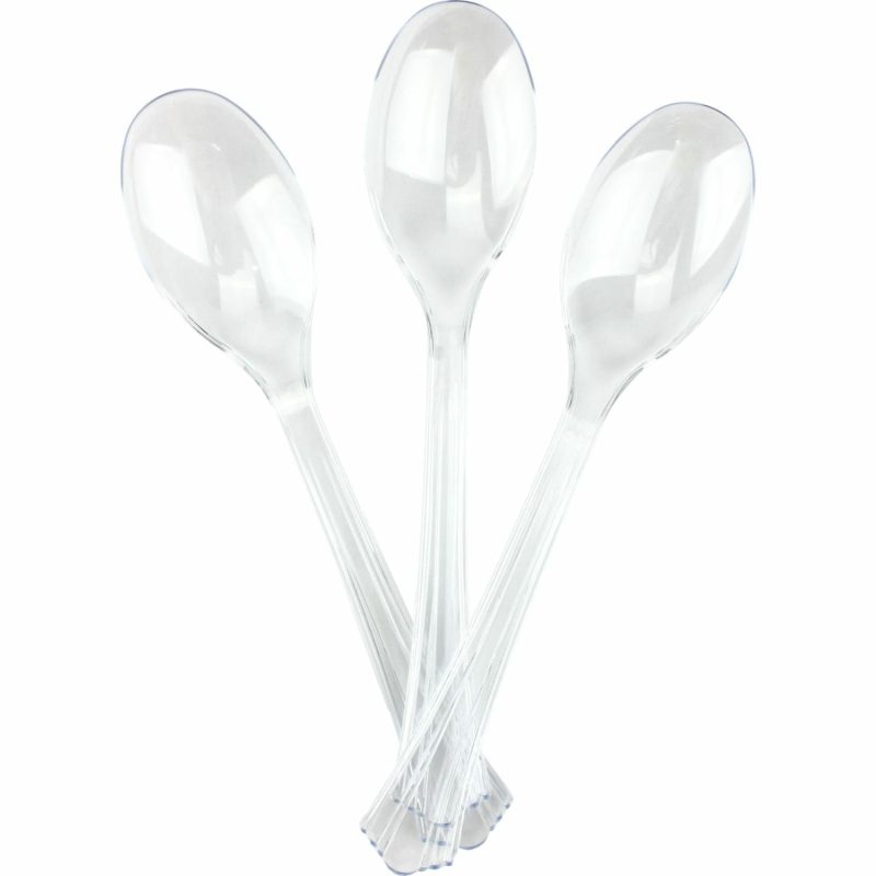 Kitchen Accessories | Clear Plastic Serving Spoons (Set Of 3) Catering & Kitchen Cutlery & Utensils