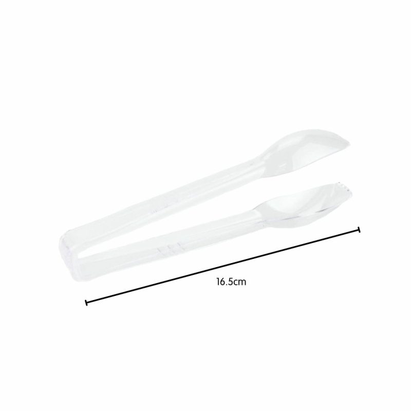 Kitchen Accessories | Mini Clear Plastic Salad Tongs (Pack Of 4) Catering & Kitchen Kitchen Accessories