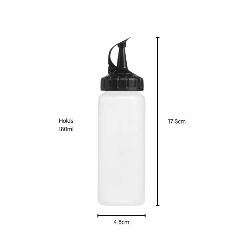 Kitchen Accessories | Plastic Clear Sauce Bottle 180Ml Catering & Kitchen Kitchen Accessories