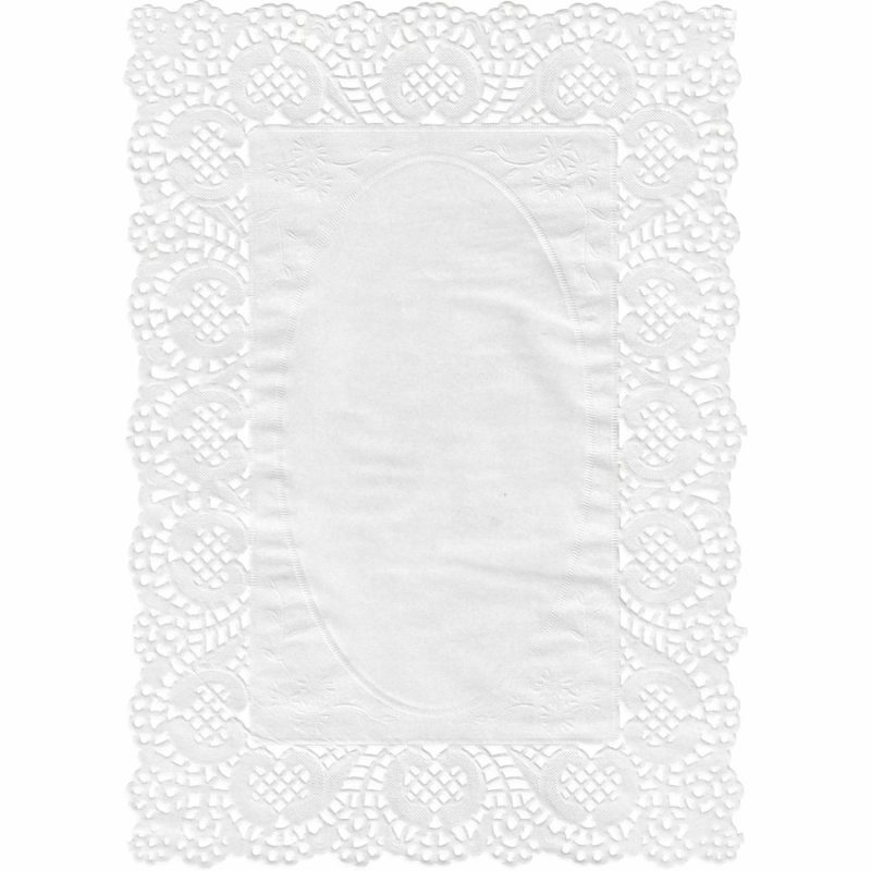 Kitchen Accessories | White Large Rectangular Paper Doilies (Pack Of 30) Catering & Kitchen Kitchen Accessories