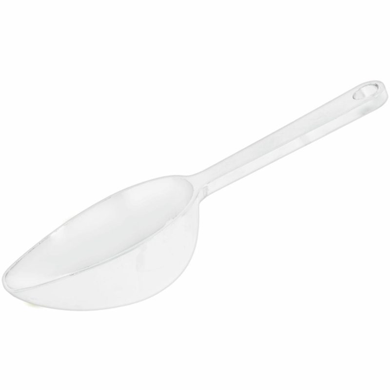 Kitchen Accessories | White Plastic Lolly Scoop Catering & Kitchen Cutlery & Utensils