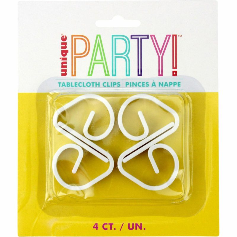 Kitchen Accessories | White Plastic Tablecloth Clips (Pack Of 4) Catering & Kitchen Kitchen Accessories