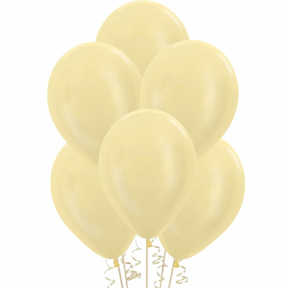 Latex Balloons | Cream Pearl Balloons 30Cm (Pack Of 25) Balloons Latex Balloons