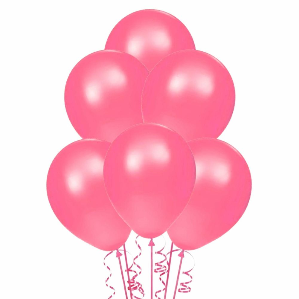 Latex Balloons | Hot Pink Party Balloons 25Cm (Pack Of 15) Balloons Latex Balloons