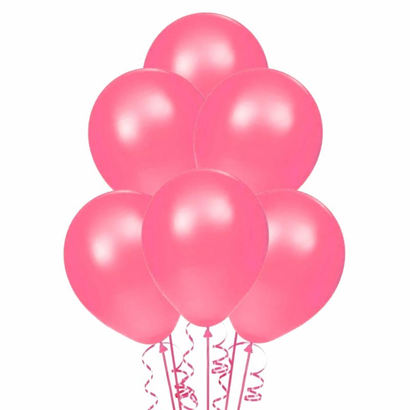 Latex Balloons | Hot Pink Party Balloons 25Cm (Pack Of 15) Balloons Latex Balloons