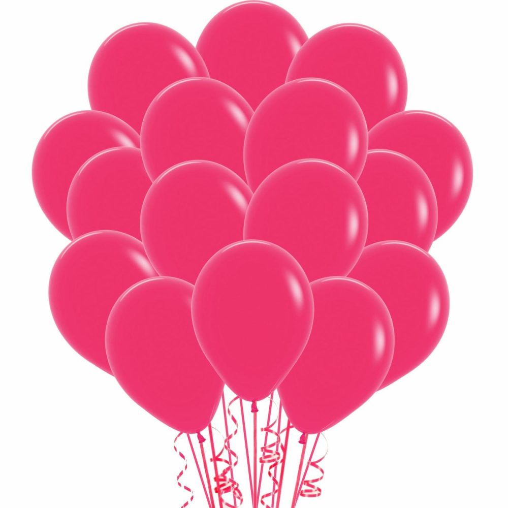 Latex Balloons | Matte Raspberry Latex Small 12Cm Balloons (Pack Of 20) Balloons Latex Balloons