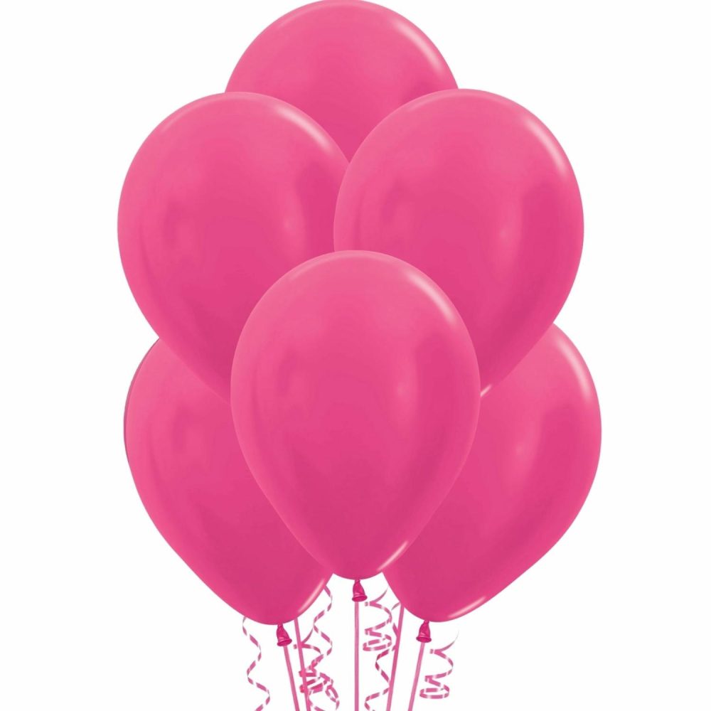 Latex Balloons | Metallic Pink Latex Balloons 30Cm Round (Pack Of 25) Balloons Latex Balloons