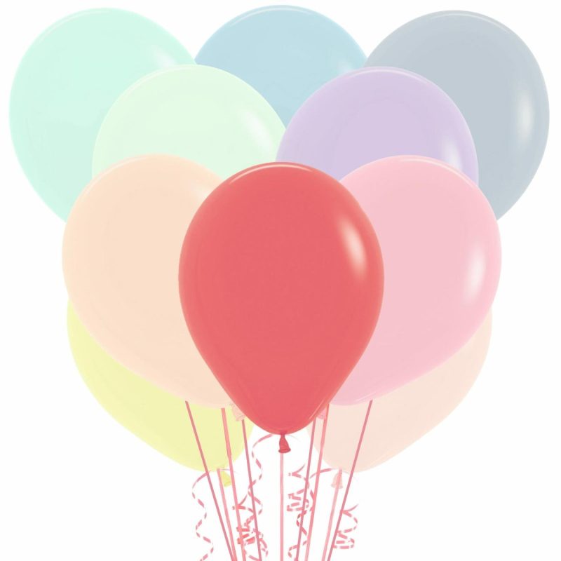 Latex Balloons | Pastel Assorted Macaron Latex Round Balloons 30Cm (Pack Of 25) Balloons Latex Balloons