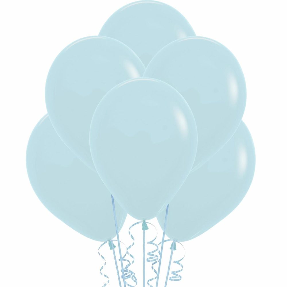 Latex Balloons | Pastel Macaron Blue Latex Round Balloons 30Cm (Pack Of 25) Balloons Latex Balloons