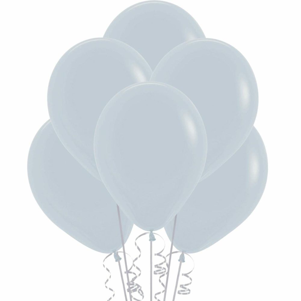 Latex Balloons | Pastel Macaron Grey Latex Round Balloons 30Cm (Pack Of 25) Balloons Latex Balloons