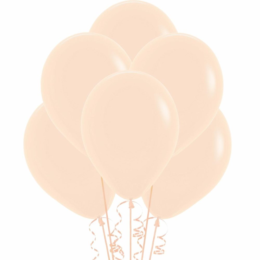 Latex Balloons | Pastel Macaron Orange Latex Round Balloons 30Cm (Pack Of 25) Balloons Latex Balloons