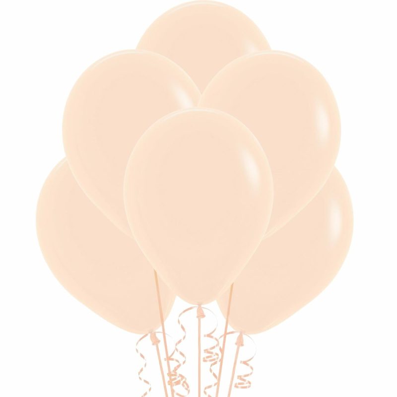 Latex Balloons | Pastel Macaron Orange Latex Round Balloons 30Cm (Pack Of 25) Balloons Latex Balloons