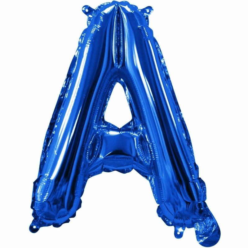 Letters & Numbers | Blue Letter A Foil Air Fill Balloon 35Cm Balloons Letters & Numbers