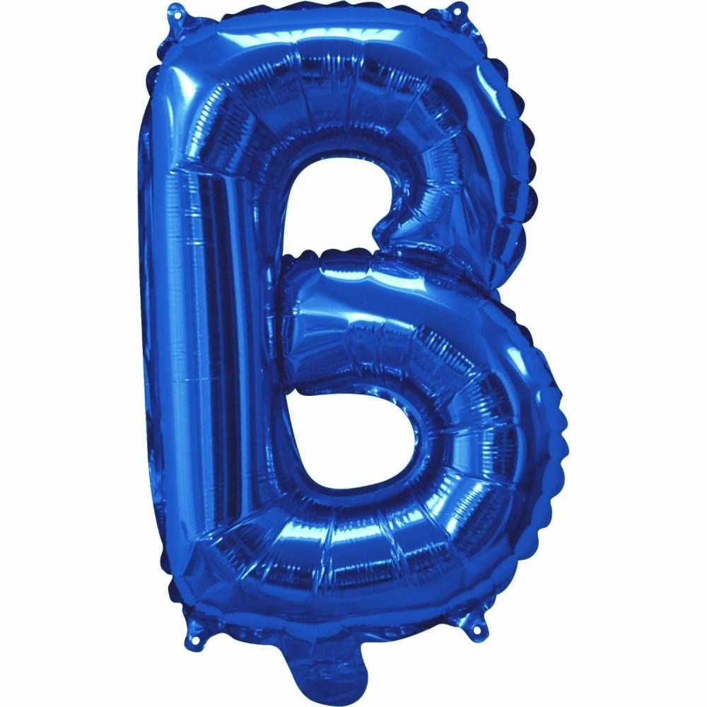 Letters & Numbers | Blue Letter B Foil Air Fill Balloon 35Cm Balloons Letters & Numbers