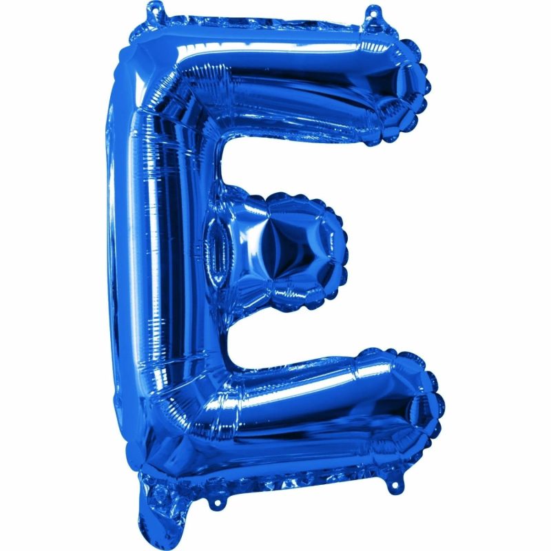 Letters & Numbers | Blue Letter E Foil Air Fill Balloon 35Cm Balloons Letters & Numbers