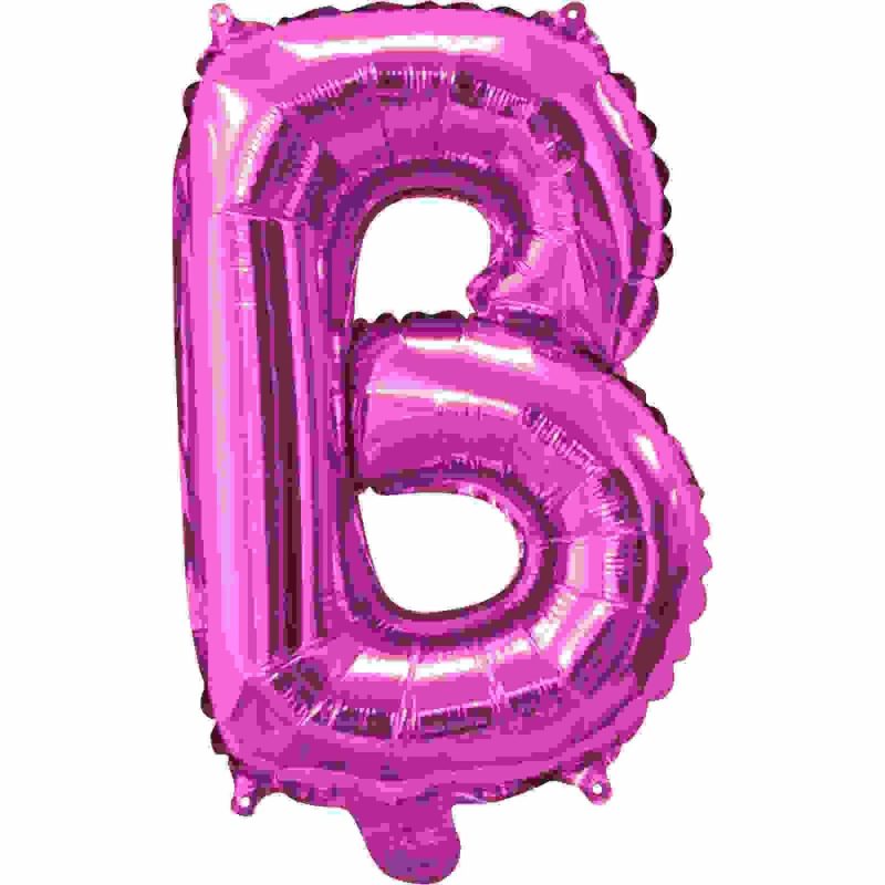 Letters & Numbers | Pink Letter B Foil Air Fill Balloon 35Cm Balloons Letters & Numbers