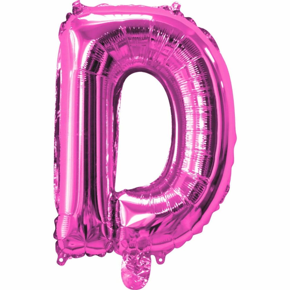 Letters & Numbers | Pink Letter D Foil Air Fill Balloon 35Cm Balloons Letters & Numbers