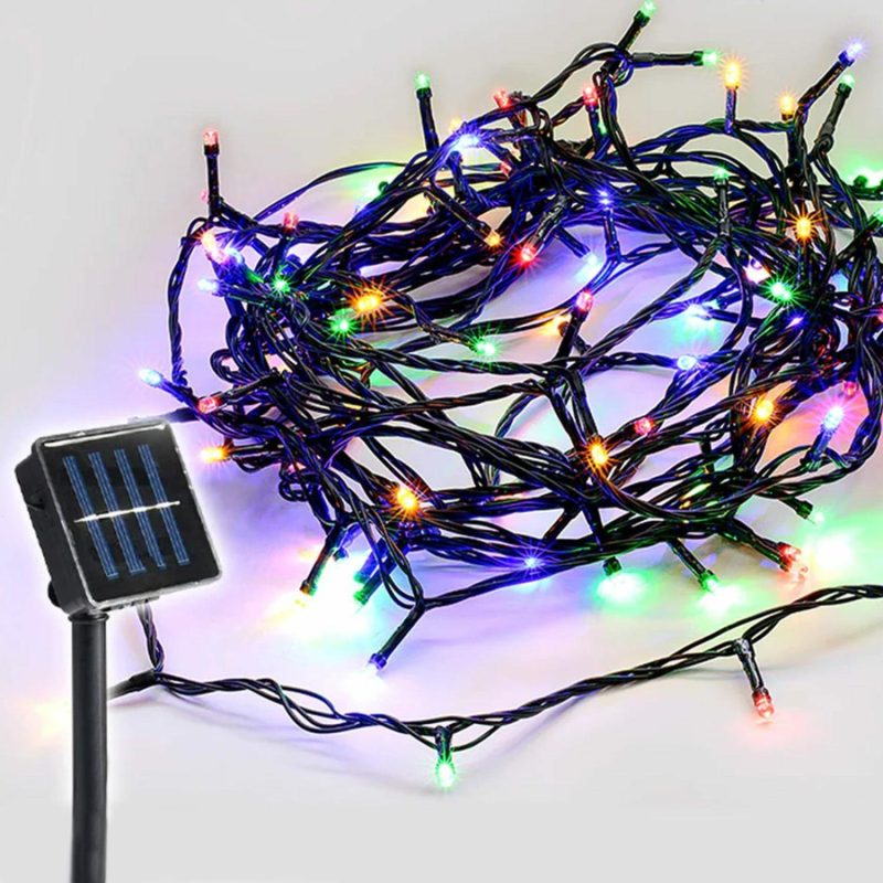 Lighting | 100 Multicolour Solar Led Fairy Lights 4.9M Decor Lighting