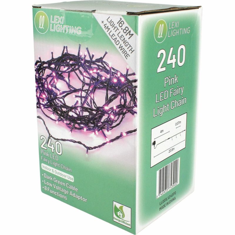 Lighting | 240 Pink Led Fairy Lights 16.8M Decor Lighting