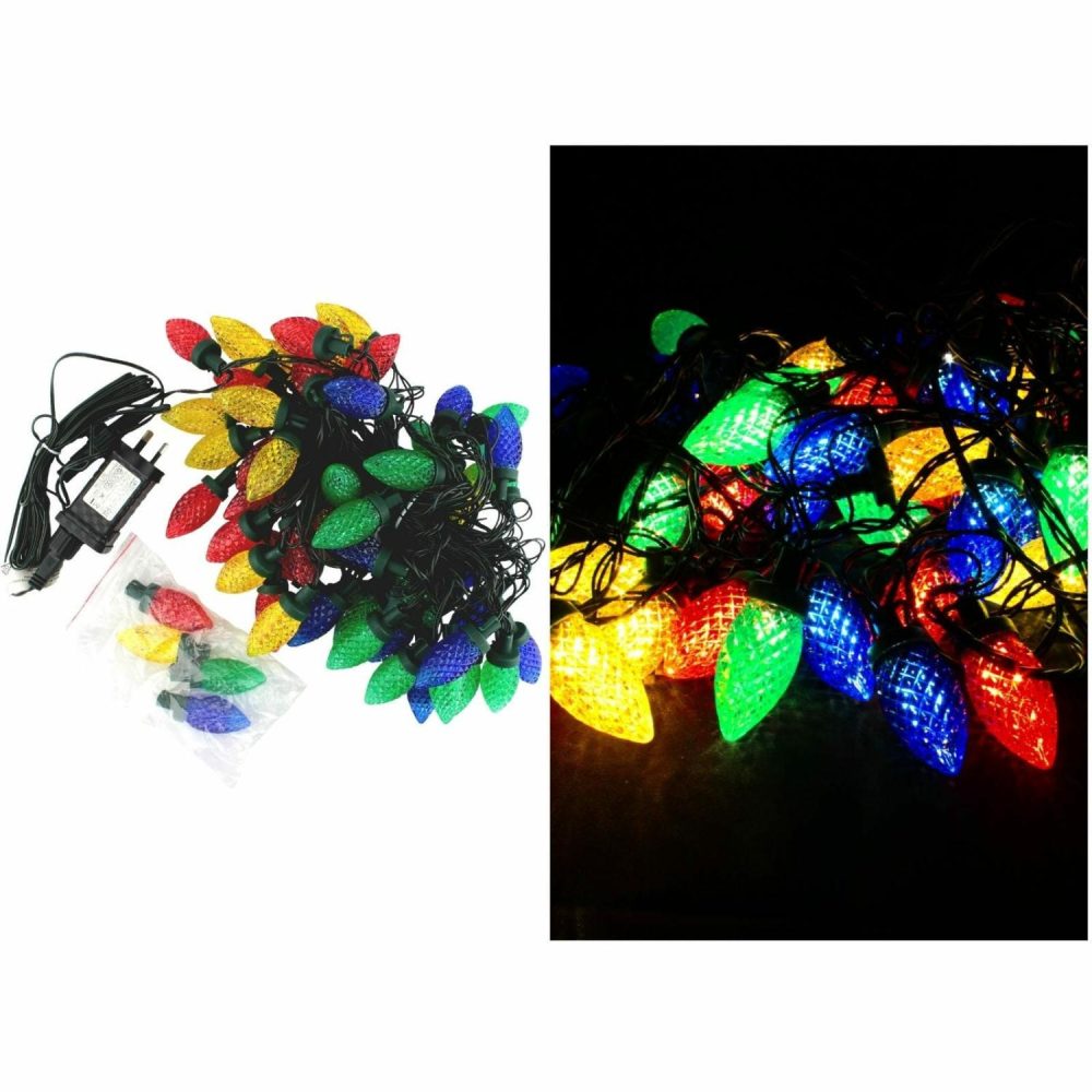 Lighting | 50 Coloured Pinecone Led Connectable String Lights 9.8M Decor Lighting