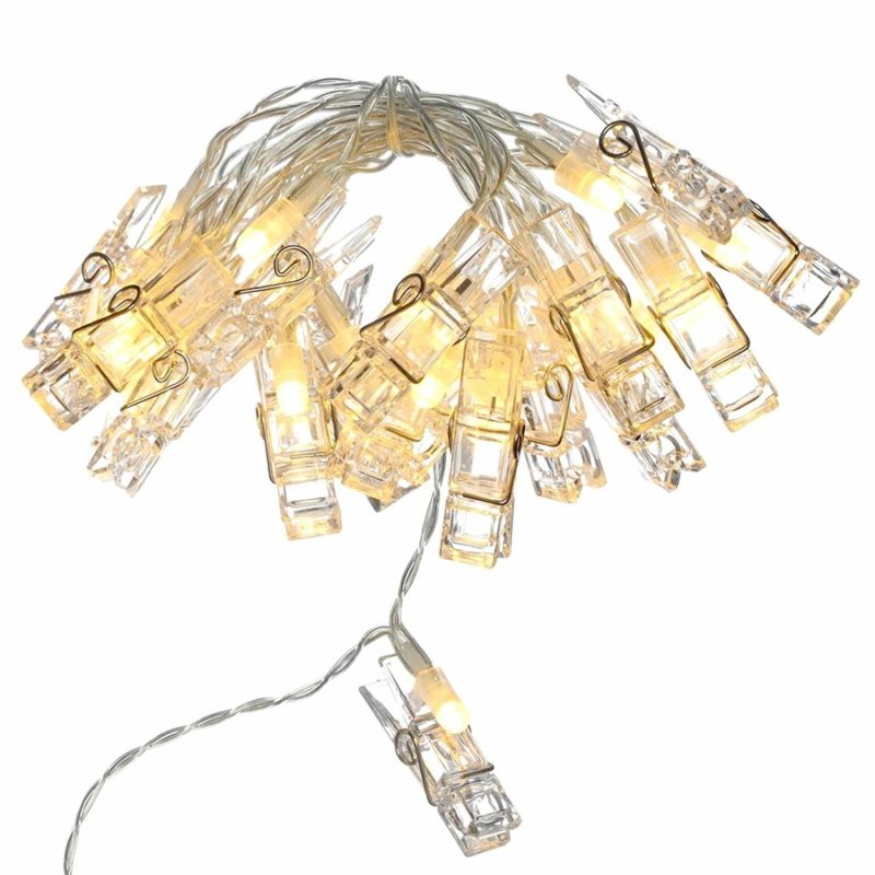 Lighting | Led Peg String Lights Decor Lighting