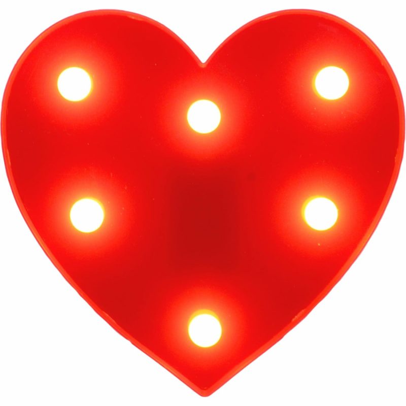 Lighting | Light Up Led Love Heart 16Cm Decor Lighting