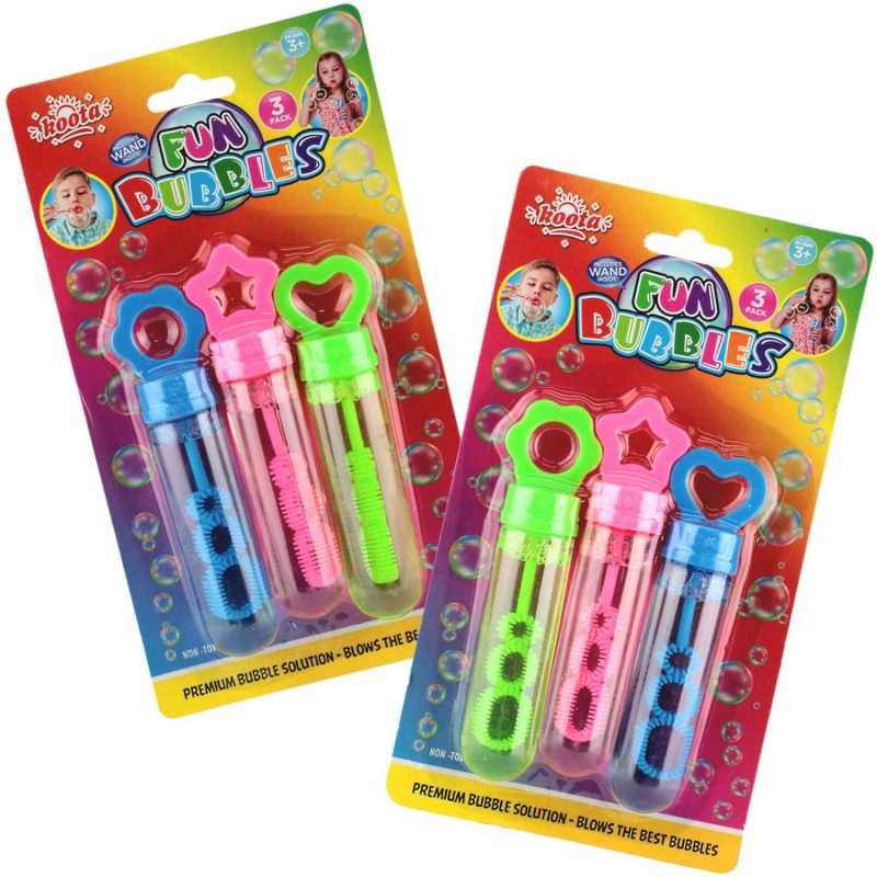 Outdoor Games | Assorted Coloured Bubble Wands (Pack Of 3) Outdoor Games Outdoor Games